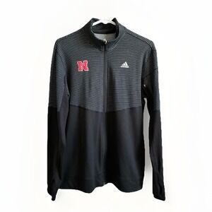 Adidas Nebraska Cornhuskers Long Sleeve Lightweight Full Zip Jacket Womens Large